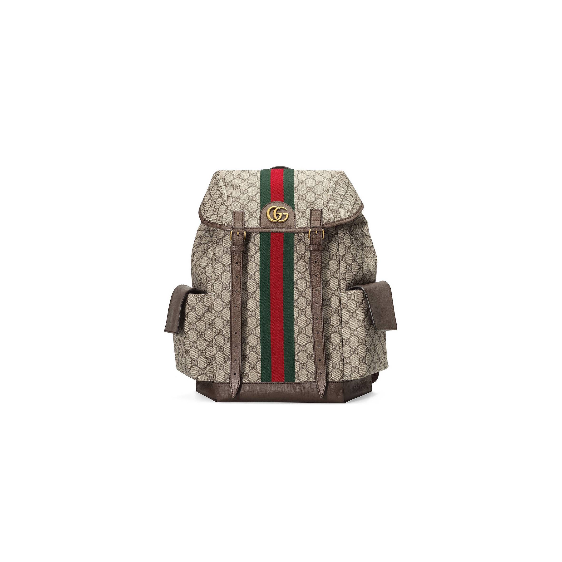 GUCCI OPHIDIA GG MEDIUM BACKPACK 598140 (40*24*16cm) GUCCI OPHIDIA GG MEDIUM BACKPACK 598140 (40*24*16cm)